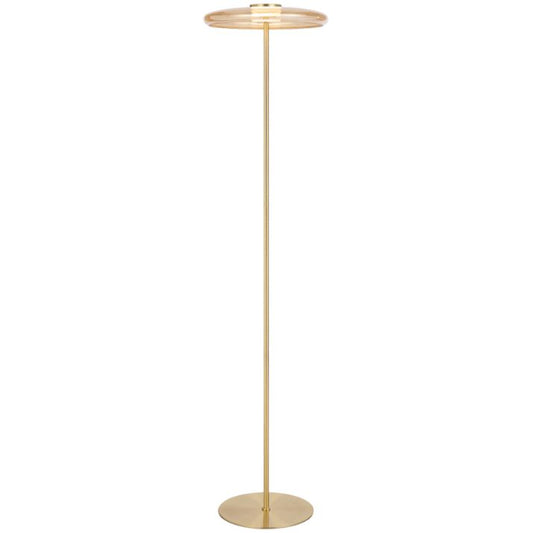 Amity LED Floor Lamp - Brass Matt | Amber