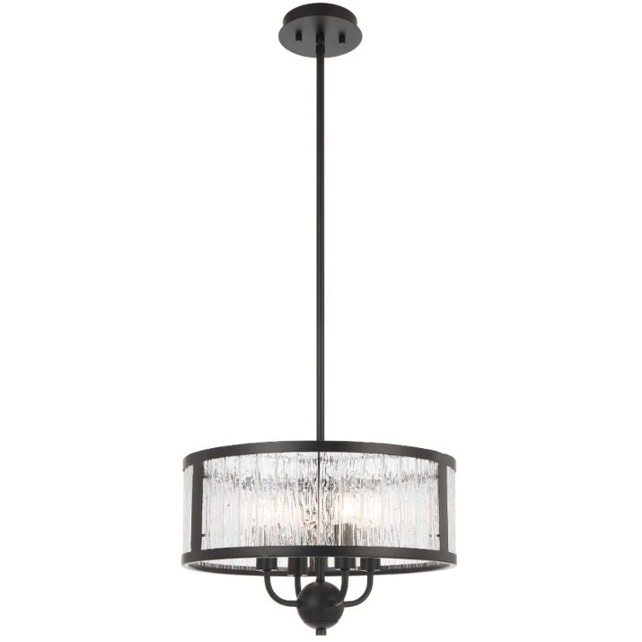 Noral 4 Light Pendant -  Black