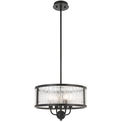 Noral 4 Light Pendant -  Black