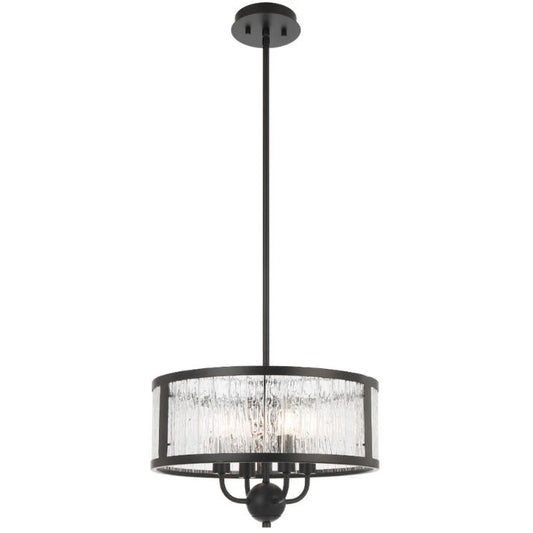 Noral 4 Light Pendant -  Black
