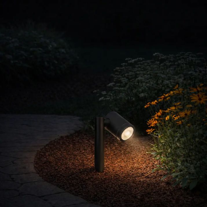 CLOVIS 24V MR16 Exterior Spike Light - Black