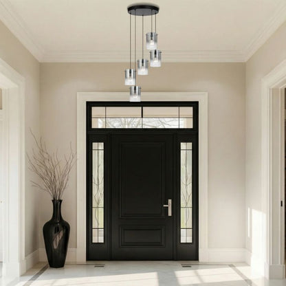 Creval 5 Light Pendant - Black