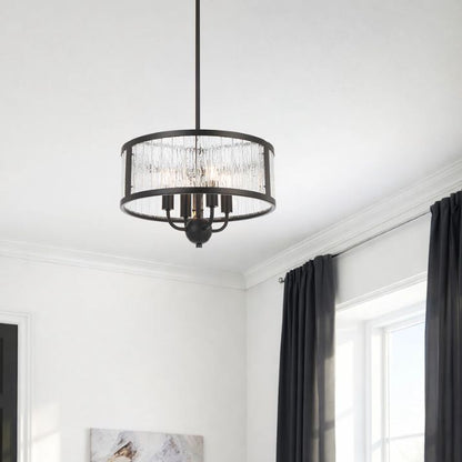 Noral 4 Light Pendant -  Black