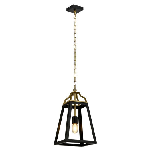 MONTEAL 1 Pendant Light – Antique Gold/Black