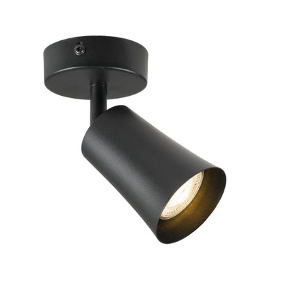 BURTON 1 LED Wall Spot Light - Black