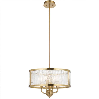 Noral 4 Light Pendant - Antique Gold