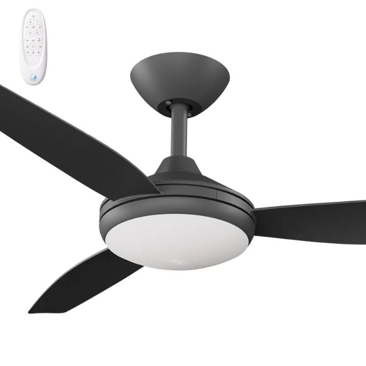 Calibo Condor 48" DC Smart Ceiling Fan with LED Light and Remote Control - Black