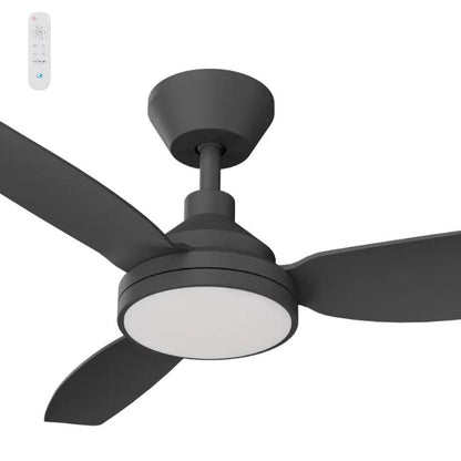 Calibo Clayfield 52" DC Ceiling Fan with LED Light and Remote - Black