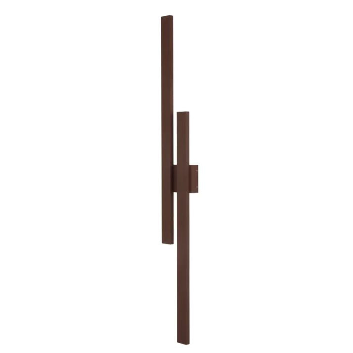 EBIZA Twin Exterior LED Wall Light - Rust
