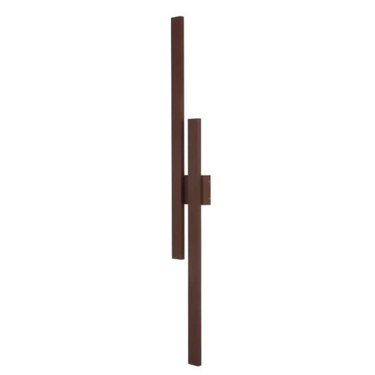 EBIZA Twin Exterior LED Wall Light - Rust