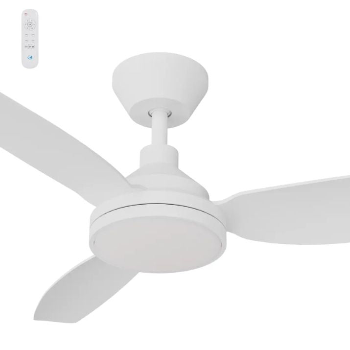 Calibo Clayfield 52" DC Ceiling Fan with LED Light and Remote - White