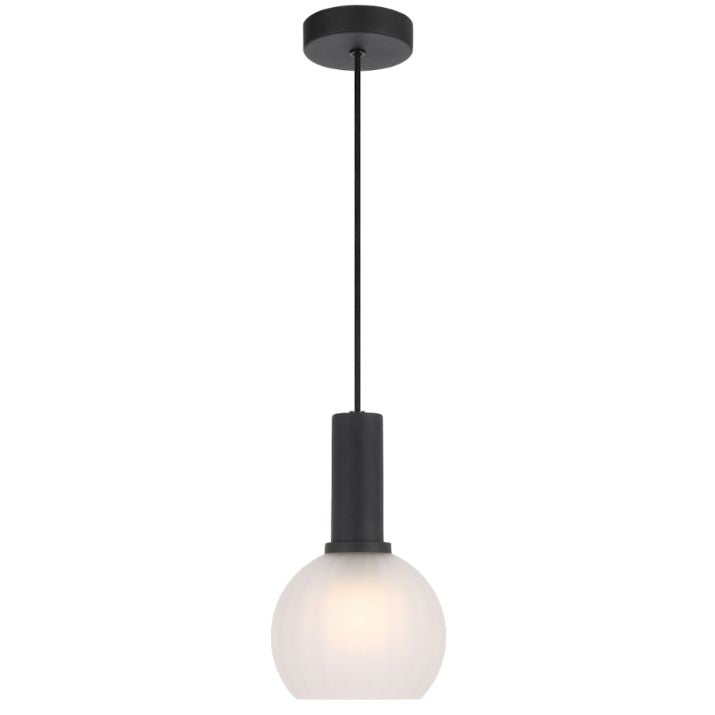 AOSTA 15CM Pendant Light - Black / Frost