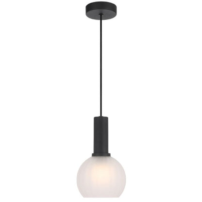 AOSTA 15CM Pendant Light - Black / Frost