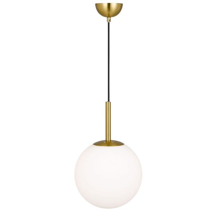 Bally 10 Pendant Light - Antique Gold / Opal Matt