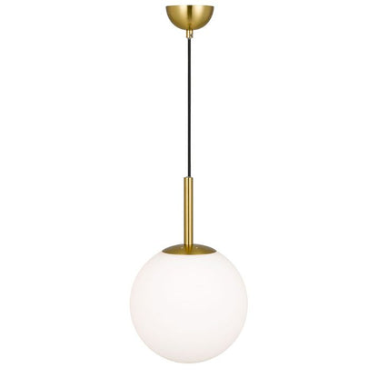 Bally 10 Pendant Light - Antique Gold / Opal Matt