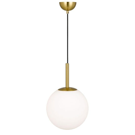 Bally 10 Pendant Light - Antique Gold / Opal Matt