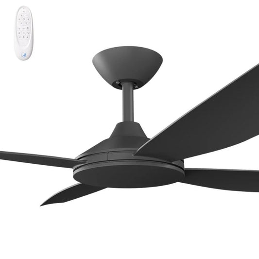 Calibo Vanga 48" DC Smart Ceiling Fan with Remote Control - Black