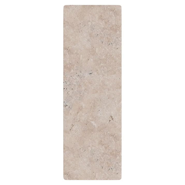Calibo Orville 300mm Travertine Stone Slim Outdoor LED Wall Light - Travertine with Black