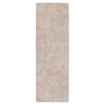 Calibo Orville 300mm Travertine Stone Slim Outdoor LED Wall Light - Travertine with Black
