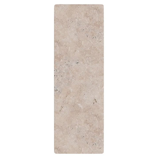 Calibo Orville 300mm Travertine Stone Slim Outdoor LED Wall Light - Travertine with Black