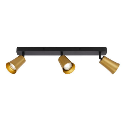 ALVEY 3 Light Ceiling Spot Light - Gold / Black
