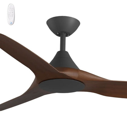 Calibo Smart CloudFan 52" (1300mm) ABS Energy Efficient DC Ceiling Fan and Remote - Black with Koa