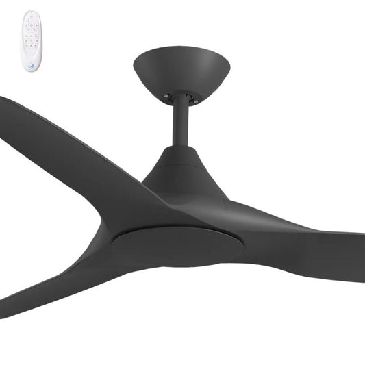 Calibo Smart CloudFan 52" (1300mm) ABS Energy Efficient DC Ceiling Fan and Remote - Black