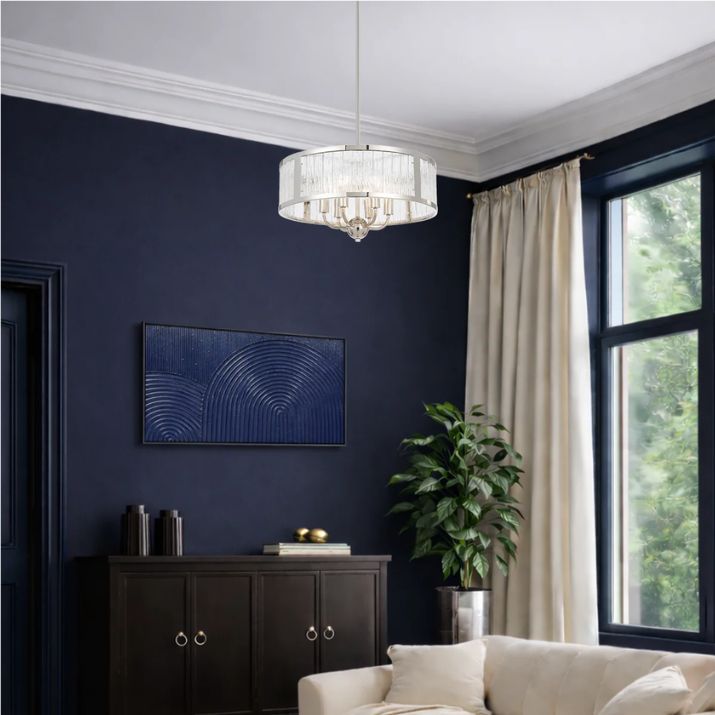 Noral 6 Light Pendant - Nickel
