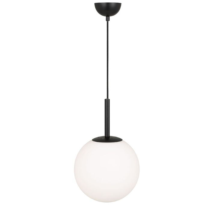Bally 10 Pendant Light - Black / Opal Matt