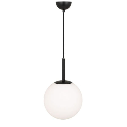 Bally 10 Pendant Light - Black / Opal Matt
