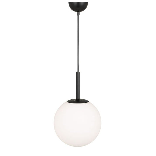 Bally 10 Pendant Light - Black / Opal Matt