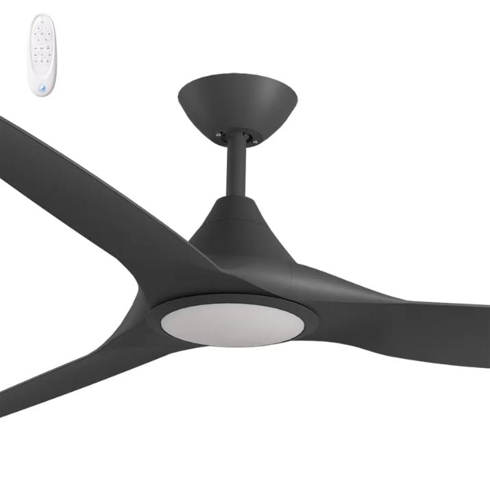 Calibo Smart CloudFan 60" (1520mm) ABS DC Ceiling Fan with 20W CCT LED Light and Remote - Black