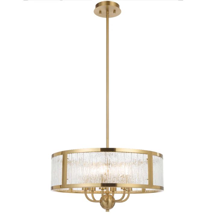 Noral 6 Light Pendant - Antique Gold