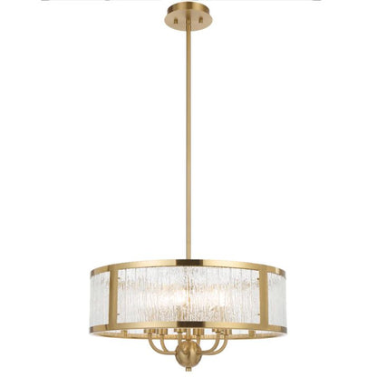 Noral 6 Light Pendant - Antique Gold