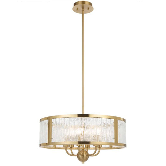 Noral 6 Light Pendant - Antique Gold