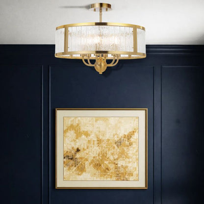 Noral 6 Light Pendant - Antique Gold