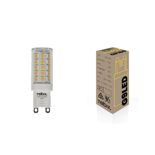 G9 3W LED Globe Clear Non-Dimmable - 3000K