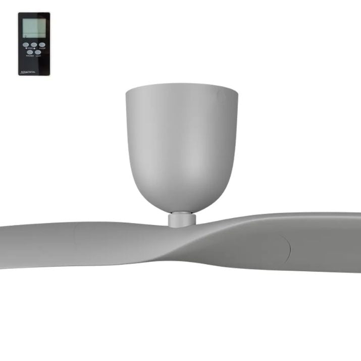 2 Blade 60" Aeratron AE2+ DC Ceiling Fan With Remote - Silver