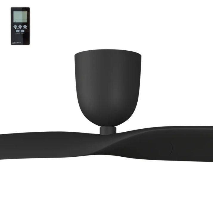 2 Blade 50" Aeratron AE2+ DC Ceiling Fan With Remote - Black