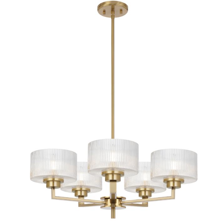 Moreno 5 Pendant Light - Antique Gold