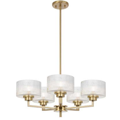 Moreno 5 Pendant Light - Antique Gold