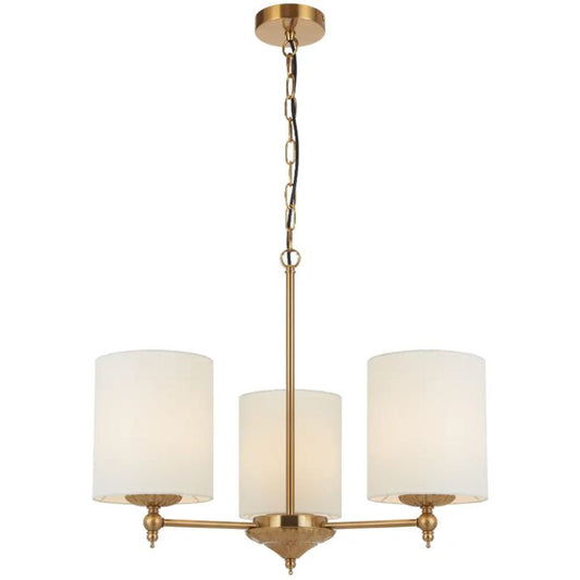 ARGOS 3 Pendant Light - Antique Gold/Ivory