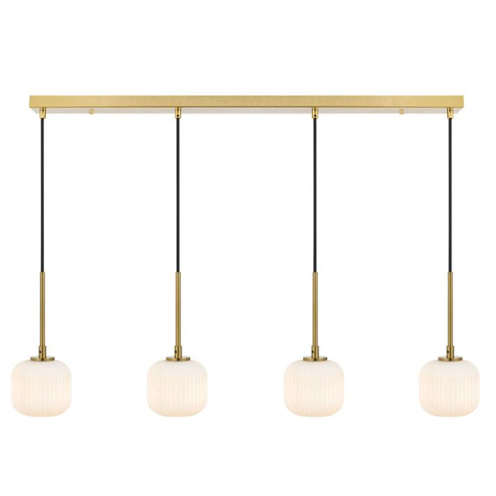 BOBO 4 Pendant Light - Antique Gold / Opal Matt