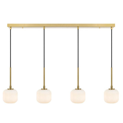 BOBO 4 Pendant Light - Antique Gold / Opal Matt