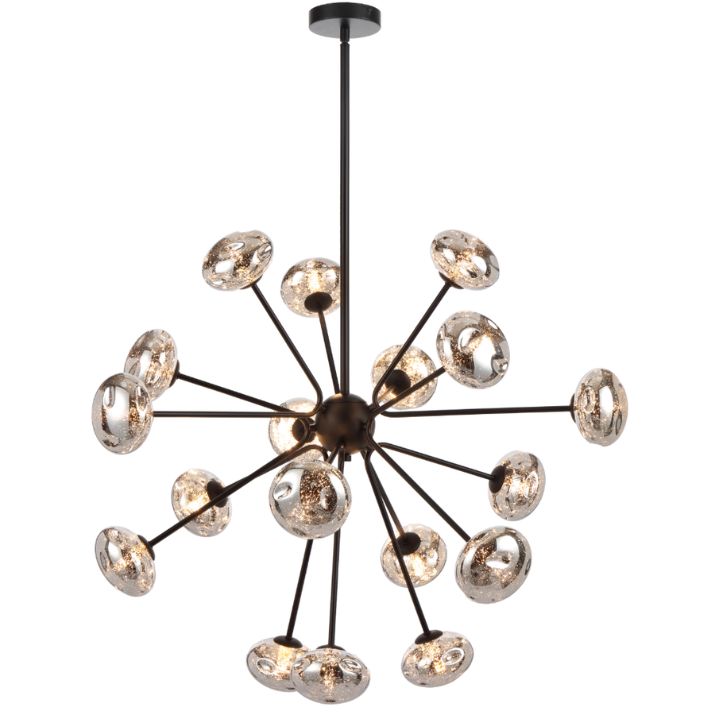 VARLIN 18 Pendant Light - Black/Smoke