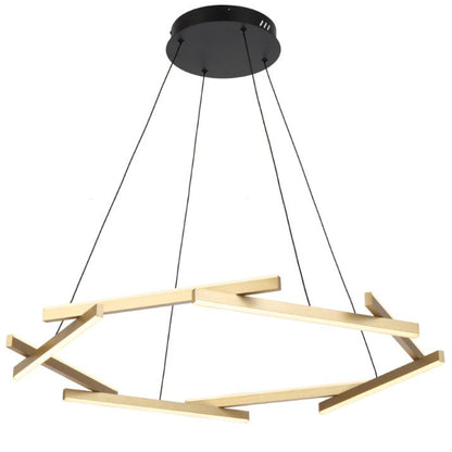 TARSON 1 Tier LED Pendant Light - Black / Gold