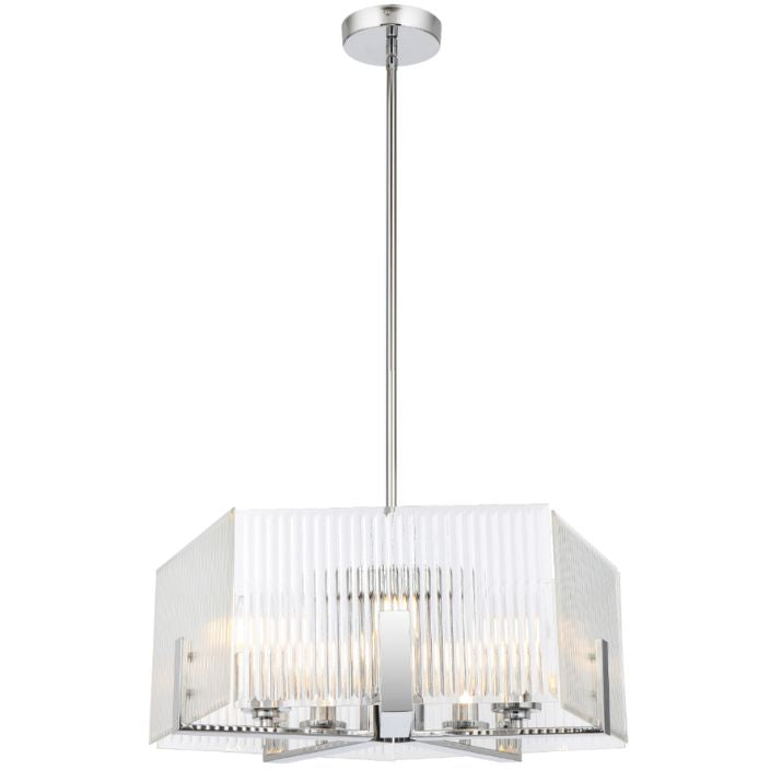 PELION 5 LED Pendant Light - Chrome