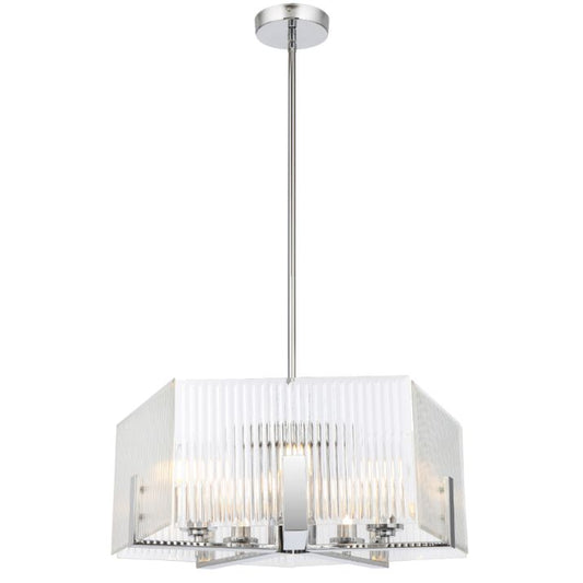 PELION 5 LED Pendant Light - Chrome