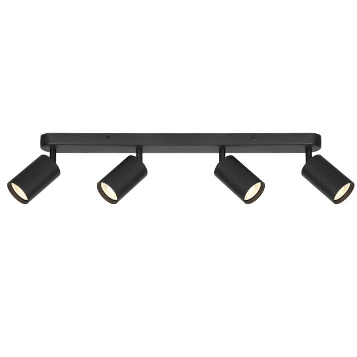 PICARD 4 Light Ceiling Spotlight - Black