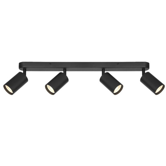 PICARD 4 Light Ceiling Spotlight - Black